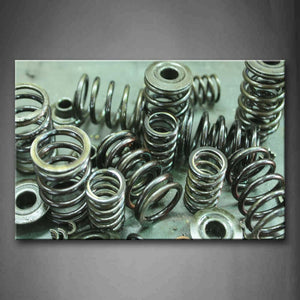 Pieces Of Iron Springs On The Ground  Wall Art Painting Pictures Print On Canvas Art The Picture For Home Modern Decoration 