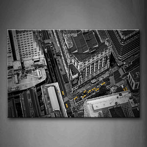 Tall Buildings With Free Blocks In City Wall Art Painting The Picture Print On Canvas Art Pictures For Home Decor Decoration Gift 