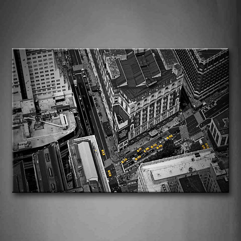 Tall Buildings With Free Blocks In City Wall Art Painting The Picture Print On Canvas Art Pictures For Home Decor Decoration Gift 