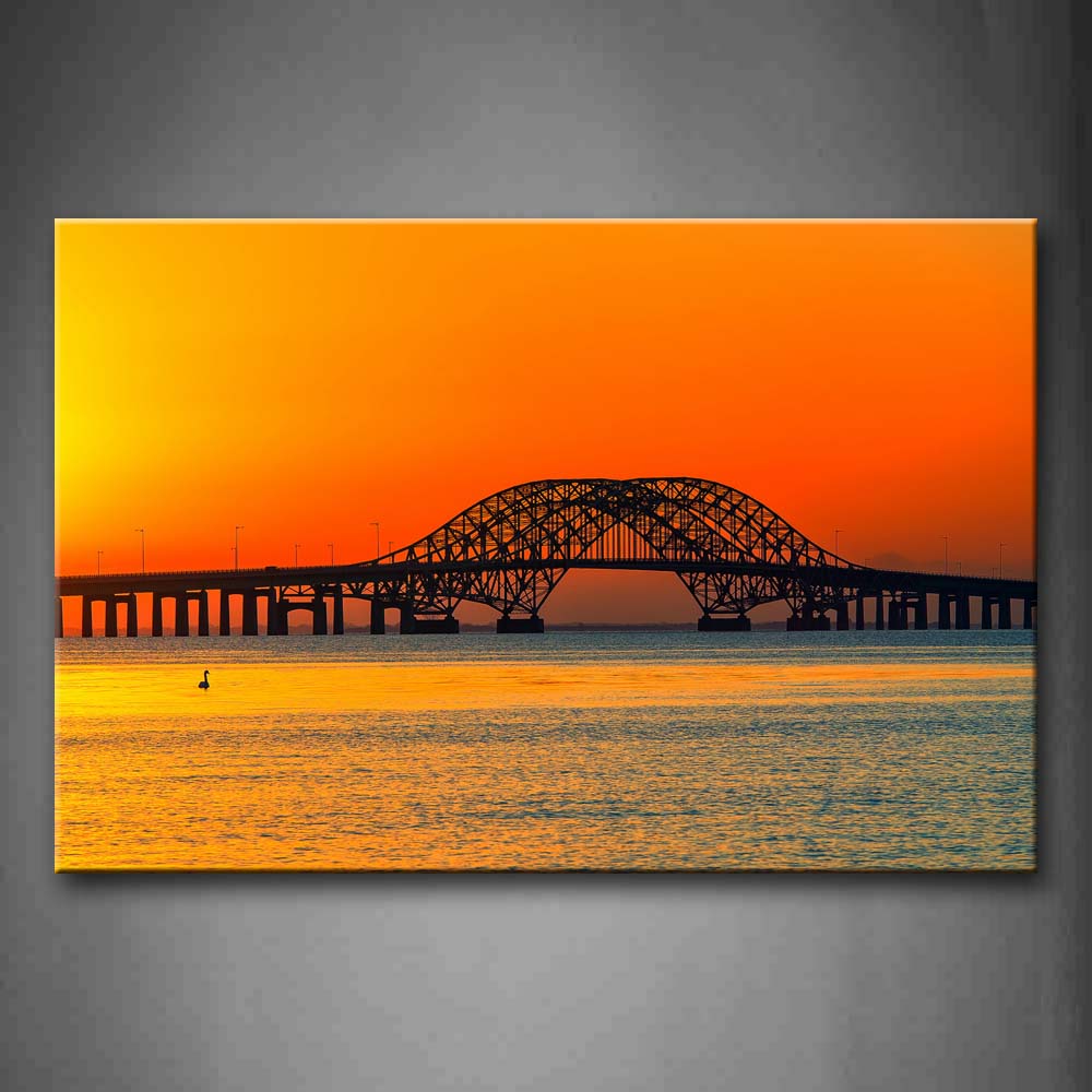 Beautiful Bridge Above The Water Wall Art Painting Pictures Print On Canvas City The Picture For Home Modern Decoration 