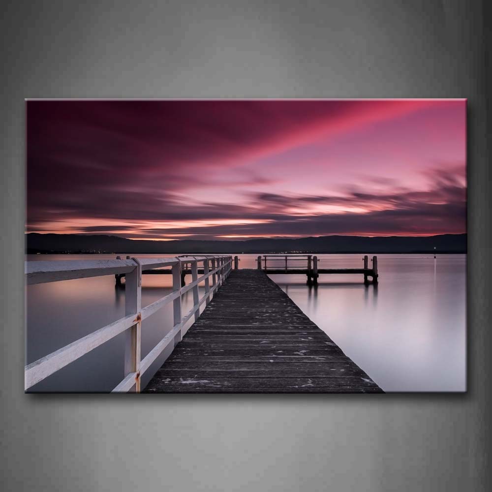 Simple Piers Above Water Wall Art Painting Pictures Print On Canvas City The Picture For Home Modern Decoration 