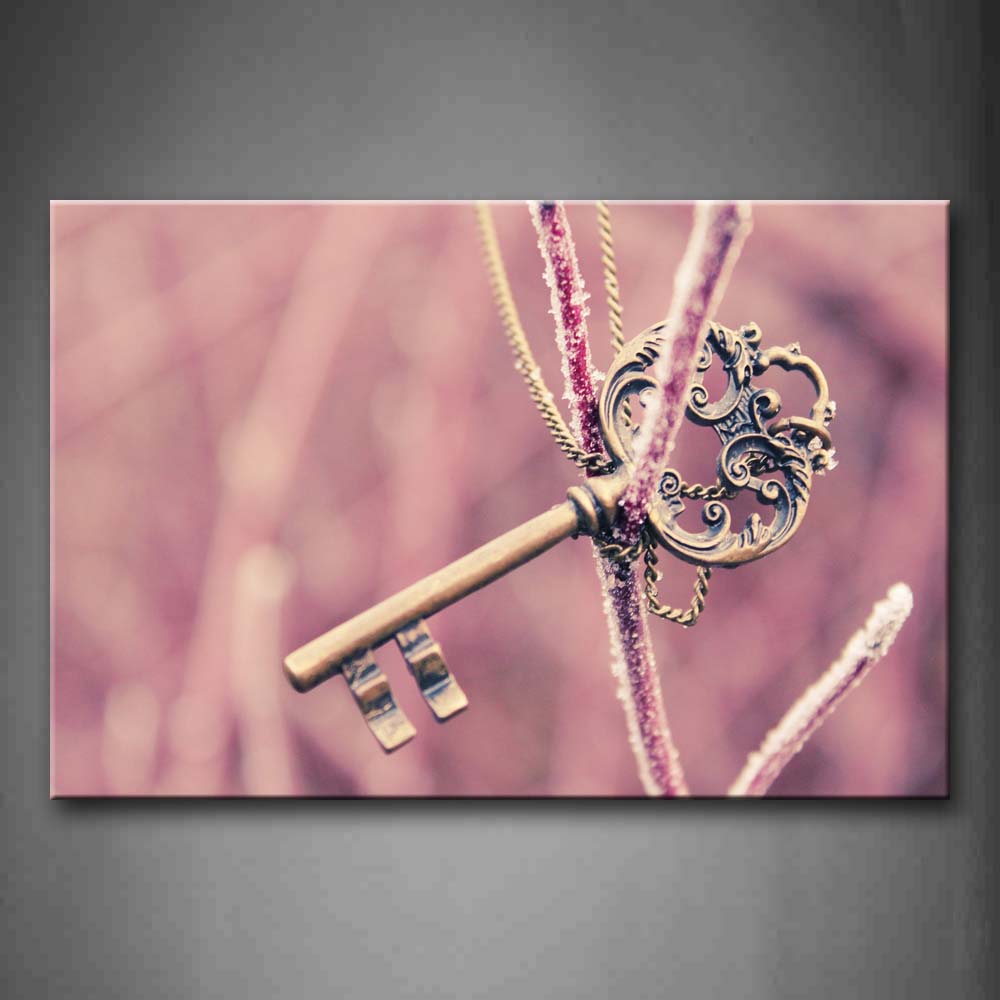 Big Key Tied Wall Art Painting Pictures Print On Canvas City The Picture For Home Modern Decoration 