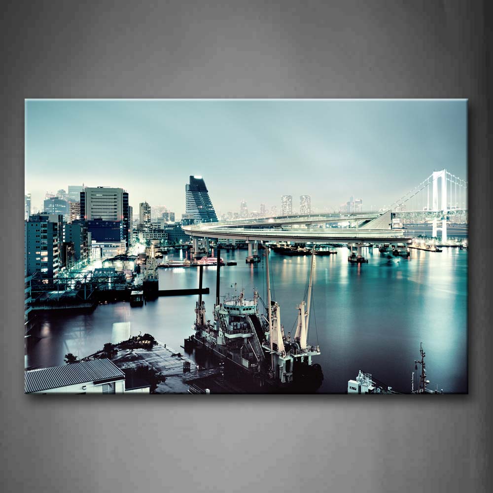 Rich Town And Its Scenic Wall Art Painting The Picture Print On Canvas City Pictures For Home Decor Decoration Gift 