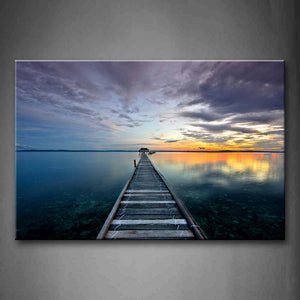 Narrow Bridge In Pier Wall Art Painting The Picture Print On Canvas City Pictures For Home Decor Decoration Gift 