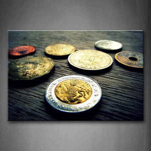 Special Coins On Board Wall Art Painting The Picture Print On Canvas Art Pictures For Home Decor Decoration Gift 