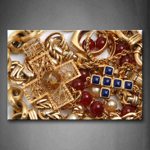 Various Jewelries Put Together Wall Art Painting Pictures Print On Canvas Art The Picture For Home Modern Decoration 