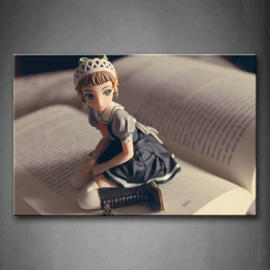 Beautiful Doll On Book Wall Art Painting The Picture Print On Canvas Art Pictures For Home Decor Decoration Gift 