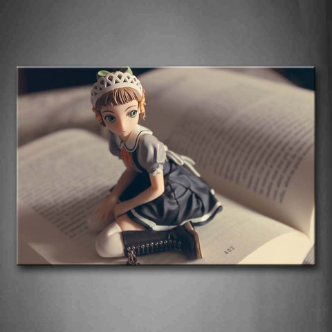 Beautiful Doll On Book Wall Art Painting The Picture Print On Canvas Art Pictures For Home Decor Decoration Gift 