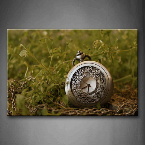 Delicate Watch On The Lawn Wall Art Painting Pictures Print On Canvas Art The Picture For Home Modern Decoration 