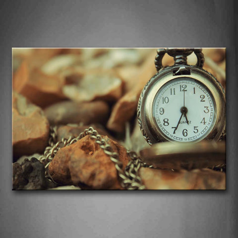 Small Watch And Stones Wall Art Painting The Picture Print On Canvas Art Pictures For Home Decor Decoration Gift 