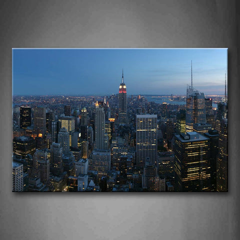 Intense Buildings Of City Wall Art Painting Pictures Print On Canvas City The Picture For Home Modern Decoration 