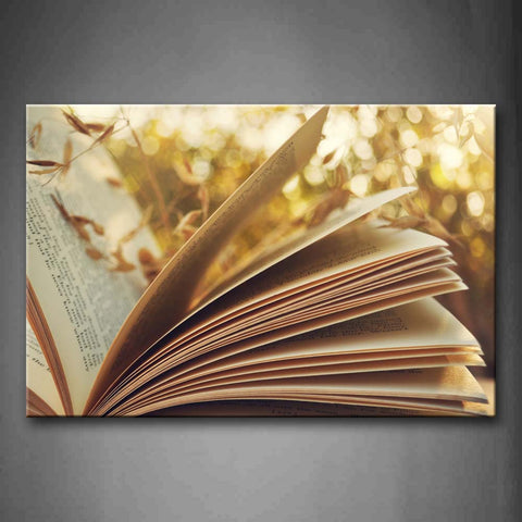 Opened Thick Book  Wall Art Painting The Picture Print On Canvas Art Pictures For Home Decor Decoration Gift 