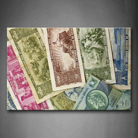 Different Kinds Of Money Wall Art Painting Pictures Print On Canvas Art The Picture For Home Modern Decoration 