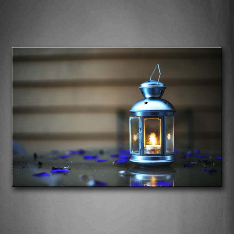 Cute Lantern With Small Candle Wall Art Painting Pictures Print On Canvas Art The Picture For Home Modern Decoration 