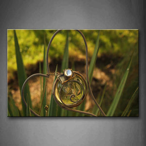 Green Berg Crystal On Chain Wall Art Painting Pictures Print On Canvas Art The Picture For Home Modern Decoration 