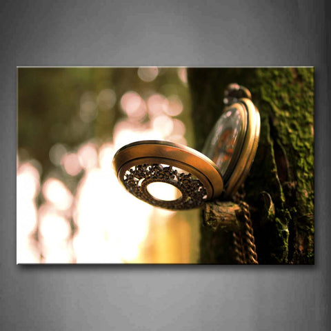 Watch On The Tree Trunk Wall Art Painting The Picture Print On Canvas Art Pictures For Home Decor Decoration Gift 