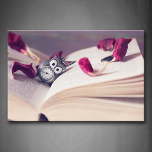 Owl Watch In Book Wall Art Painting The Picture Print On Canvas Art Pictures For Home Decor Decoration Gift 