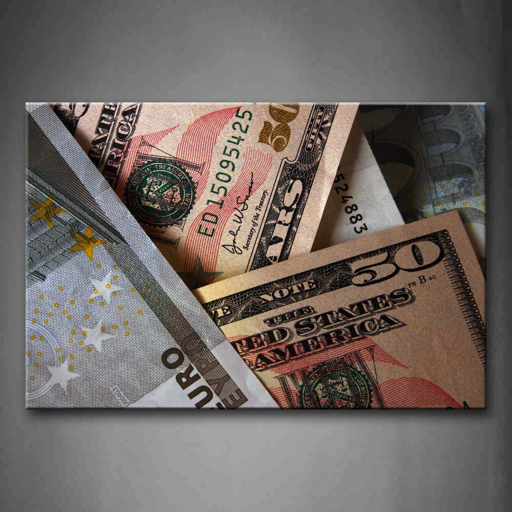 Paper Money  Wall Art Painting The Picture Print On Canvas Art Pictures For Home Decor Decoration Gift 