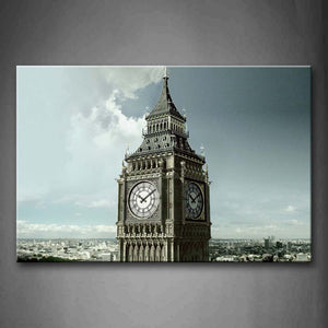 Portrait Of Big Ben Wall Art Painting Pictures Print On Canvas City The Picture For Home Modern Decoration 