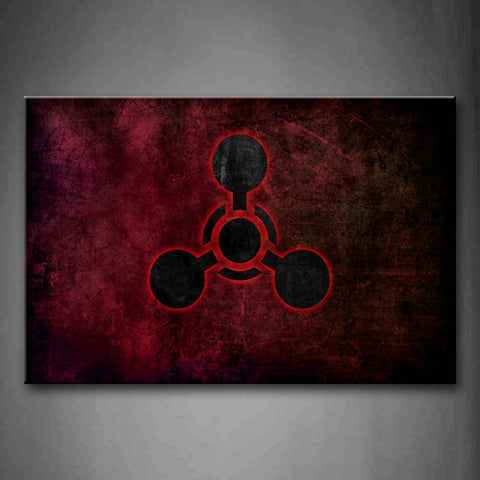 Strange Sign In The Red Background  Wall Art Painting The Picture Print On Canvas Art Pictures For Home Decor Decoration Gift 