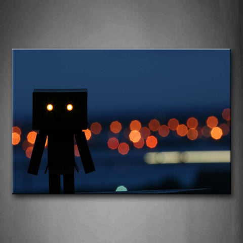 Doll Like Robot In Black And Halo Wall Art Painting The Picture Print On Canvas Art Pictures For Home Decor Decoration Gift 
