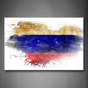 White Blue And Red In Flag Of Russia Wall Art Painting The Picture Print On Canvas Art Pictures For Home Decor Decoration Gift 