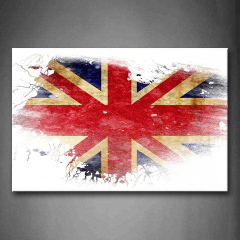 Red Blue And White In Flag Of Uk Wall Art Painting The Picture Print On Canvas Art Pictures For Home Decor Decoration Gift 