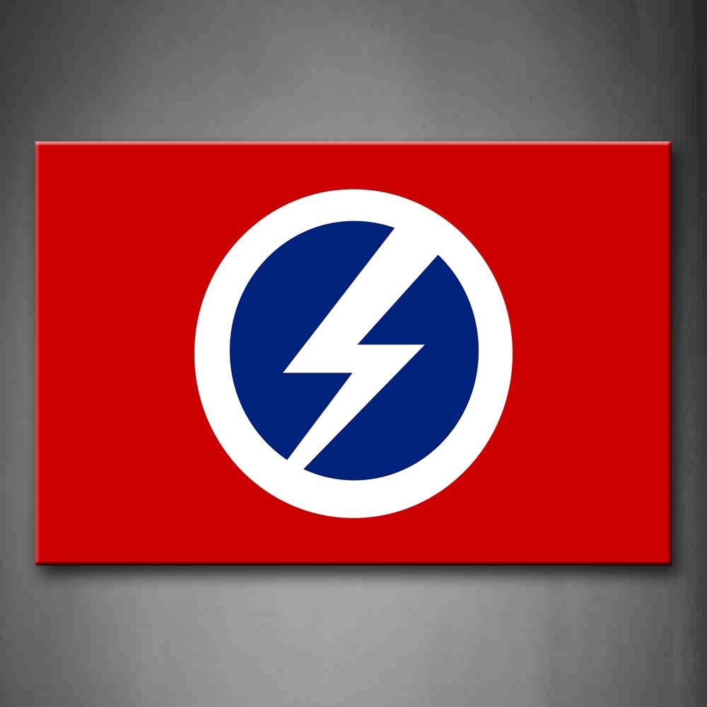 Red Flag Of The British Union Of Fascists Wall Art Painting Pictures Print On Canvas Art The Picture For Home Modern Decoration 