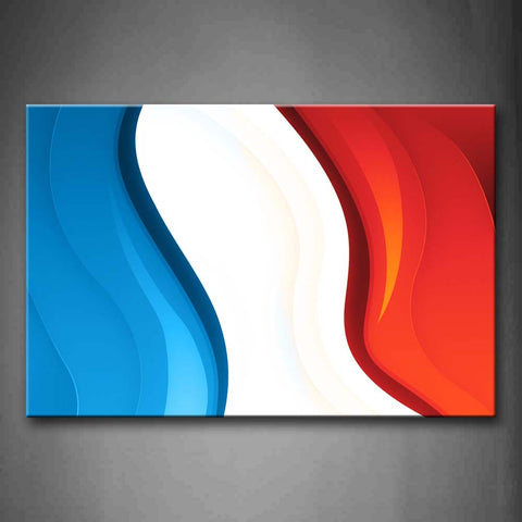 Red White And Blue In The Flag Of France Wall Art Painting The Picture Print On Canvas Art Pictures For Home Decor Decoration Gift 