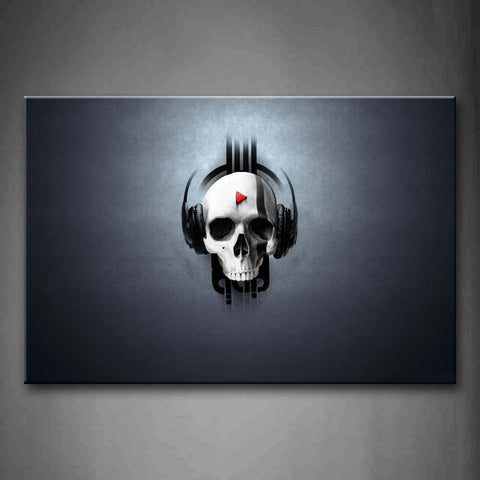 Human Skeleton Is Listening To Music Wall Art Painting The Picture Print On Canvas Music Pictures For Home Decor Decoration Gift 
