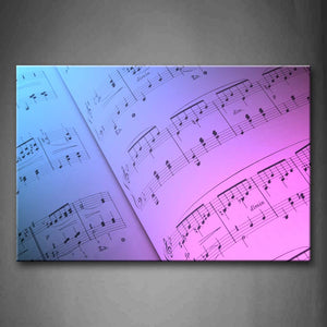Intensive Music Notes In Its Book Wall Art Painting The Picture Print On Canvas Music Pictures For Home Decor Decoration Gift 