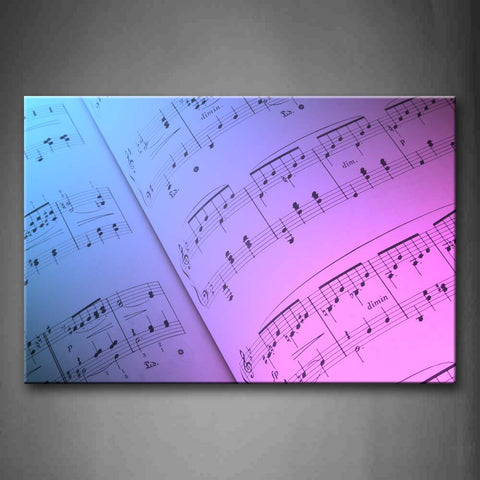 Intensive Music Notes In Its Book Wall Art Painting The Picture Print On Canvas Music Pictures For Home Decor Decoration Gift 