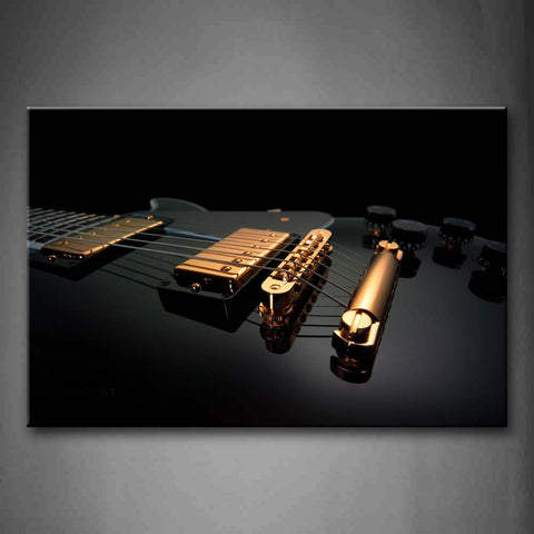 Golden Material Of Guitar Seems Noble Wall Art Painting The Picture Print On Canvas Music Pictures For Home Decor Decoration Gift 