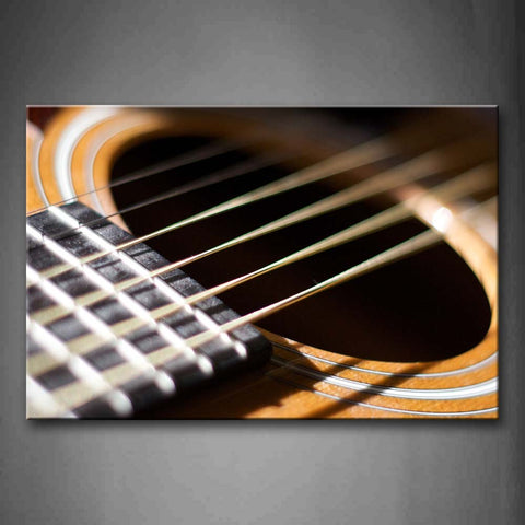 Guitar'S Chords And Big Hole Of Itself Wall Art Painting The Picture Print On Canvas Music Pictures For Home Decor Decoration Gift 