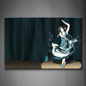 Beautiful Girl Is Dancing On The Stage Wall Art Painting Pictures Print On Canvas Music The Picture For Home Modern Decoration 