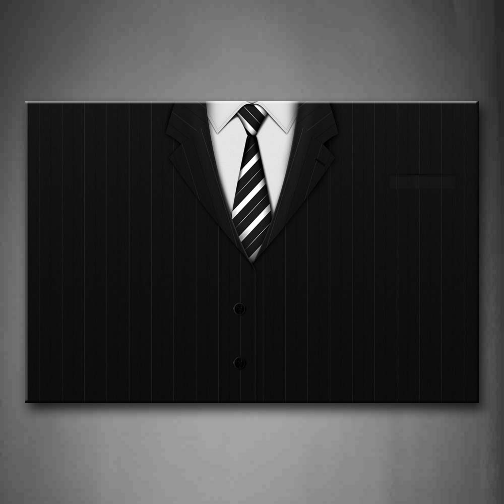 Black And White Western-Style Cloth Tie And White T-Shirt Wall Art Painting Pictures Print On Canvas Art The Picture For Home Modern Decoration 