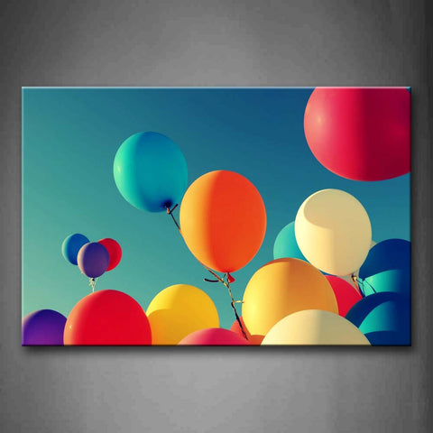 Balloons In Different Color In Height Wall Art Painting The Picture Print On Canvas Art Pictures For Home Decor Decoration Gift 