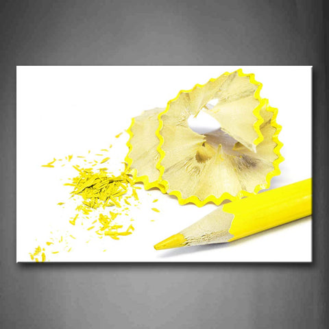 Pencil In Yellow And Its Fragments Wall Art Painting Pictures Print On Canvas Art The Picture For Home Modern Decoration 