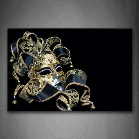 Mask In Black Looks Cool Wall Art Painting Pictures Print On Canvas Art The Picture For Home Modern Decoration 
