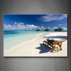 Desk Chair On The Quiet Beach Wall Art Painting The Picture Print On Canvas Seascape Pictures For Home Decor Decoration Gift 