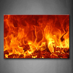 Wooden In The Flame Buring Strongly Wall Art Painting Pictures Print On Canvas Art The Picture For Home Modern Decoration 