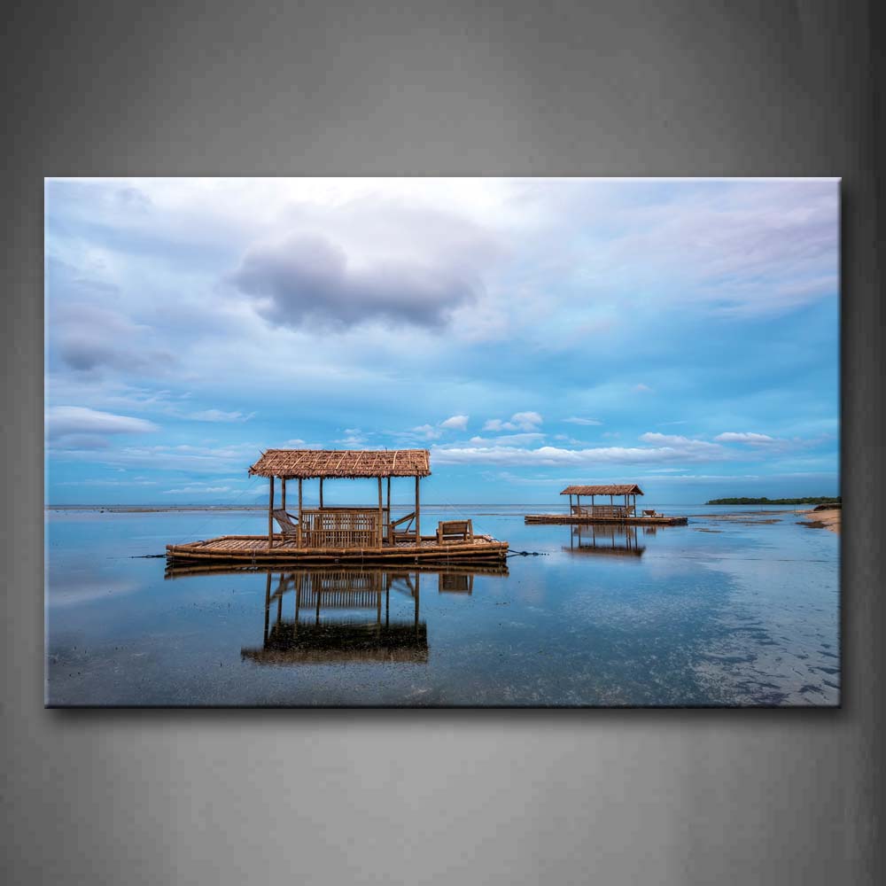 Bamboo Floating Over Quiet Water Wall Art Painting The Picture Print On Canvas City Pictures For Home Decor Decoration Gift 