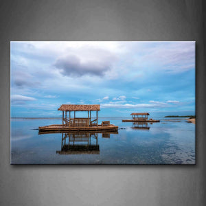 Bamboo Floating Over Quiet Water Wall Art Painting The Picture Print On Canvas City Pictures For Home Decor Decoration Gift 