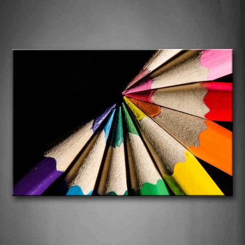 Pencils In Different Color Pieced Together Wall Art Painting Pictures Print On Canvas Art The Picture For Home Modern Decoration 
