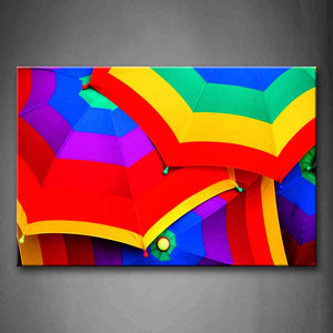 Umbrellas With Amny Colors Piled Up Wall Art Painting Pictures Print On Canvas Art The Picture For Home Modern Decoration 