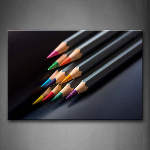 Pencils In Different Color Wall Art Painting The Picture Print On Canvas Art Pictures For Home Decor Decoration Gift 
