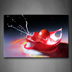 Something Seems Tasty In Red With Bead Wall Art Painting The Picture Print On Canvas Art Pictures For Home Decor Decoration Gift 