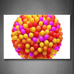 Colorful Balloons Floating In Height Wall Art Painting Pictures Print On Canvas Art The Picture For Home Modern Decoration 