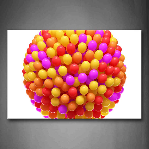 Colorful Balloons Floating In Height Wall Art Painting Pictures Print On Canvas Art The Picture For Home Modern Decoration 