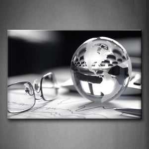 Simple Glasses And A Transparent Ball Wall Art Painting Pictures Print On Canvas Art The Picture For Home Modern Decoration 